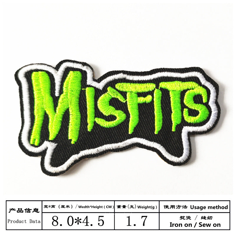 Wholesale New Words Cloth Patch Embroidered Cloth Patch